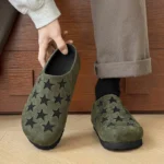 Men's & Women's Cow Suede Star Appliqué Clogs | Cork Footbed Anti-Slip Mules | UNITYPUREMAX™ 4