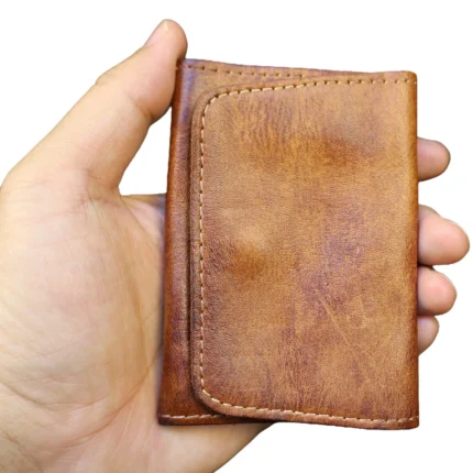 UNITYPUREMAX™ Vintage Handmade Cowhide Leather Wallet | Compact Card Holder & Coin Purse 2