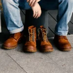 UNITYPUREMAX™ Goodyear Welt Hand-Washed Frosted Horsehide Retro Workwear Boots for Men 4
