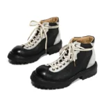 UNITYPUREMAX™ Handmade Two-Tone Genuine Men's Leather Work Boots | Commuter Hiking Ankle Boots 3