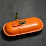UNITYPUREMAX™ Vintage Genuine Leather Sunglasses Case with Hook | Hard Shell Eyewear Organiser 5