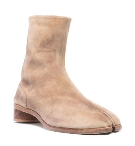 UNITYPUREMAX™ Suede Leather Tabi Ankle Boots with Split Toe - Unisex