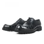 Men's 100% Genuine Crocodile Skin Derby Shoes | Luxury Leather Dress Shoes | UNITYPUREMAX™ 7