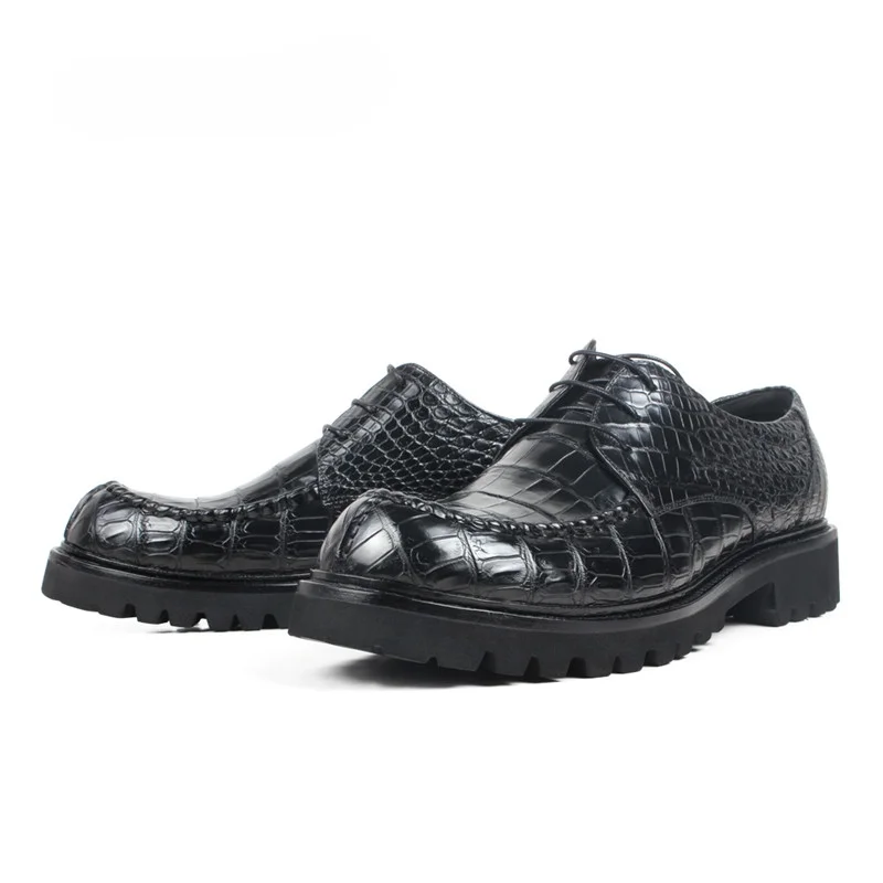 Men's 100% Genuine Crocodile Skin Derby Shoes | Luxury Leather Dress Shoes | UNITYPUREMAX™ 7 Men's 100% Genuine Crocodile Skin Derby Shoes | Luxury Leather Dress Shoes | UNITYPUREMAX™ 7