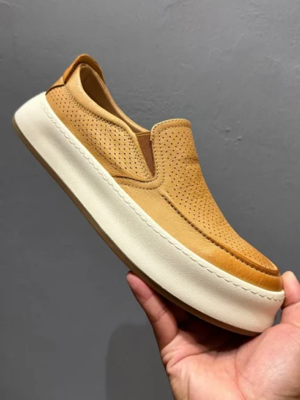 UNITYPUREMAX™ Breathable Hollow Out Cowhide Slip-On Loafers for Men 3