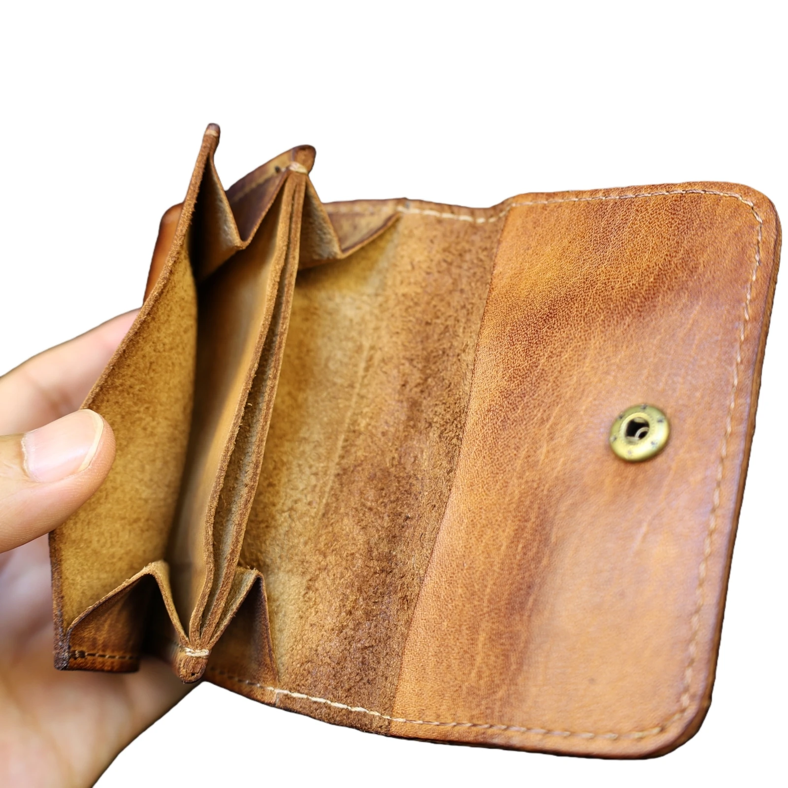 UNITYPUREMAX™ Vintage Handmade Cowhide Leather Wallet | Compact Card Holder & Coin Purse 1 UNITYPUREMAX™ Vintage Handmade Cowhide Leather Wallet | Compact Card Holder & Coin Purse 1
