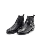 UNITYPUREMAX™ Genuine Crocodile Leather Men's Winter Boots - British Style Mid-Calf