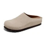 Women's Genuine Cow Suede Slip-On Clogs | Cork Arch Support Footbed Mules | UNITYPUREMAX™ 6