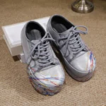 UNITYPUREMAX™ Hand-Painted Genuine Leather Platform Sneakers for Women 6
