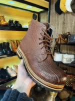 UNITYPUREMAX™ Handmade Men's Genuine Leather Motorcycle Ankle Boots 5