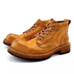 Men's Handmade 100% Genuine Horsehide Leather Boots | Goodyear Welt Washed Workwear | UNITYPUREMAX™ 1