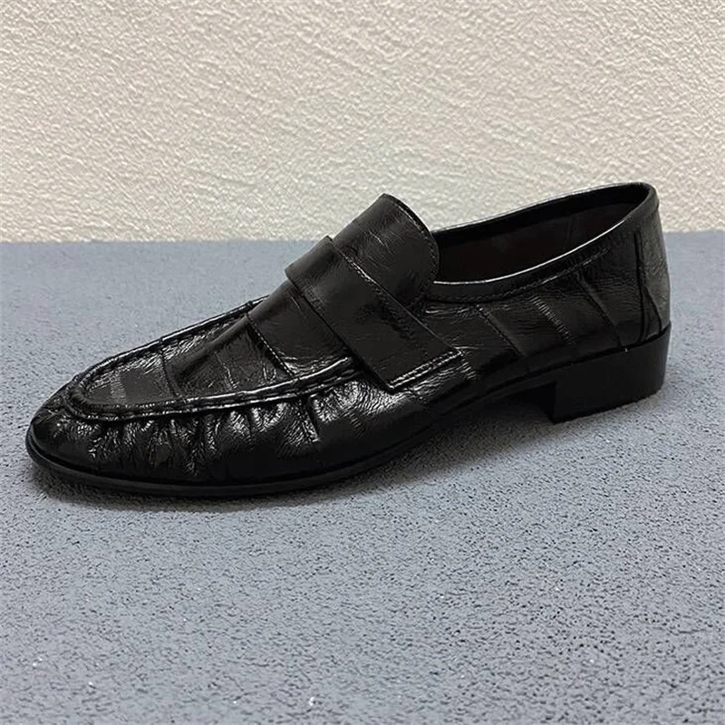 UNITYPUREMAX™ French Retro Eel Leather Hand-Sewn Women's Loafers 6