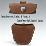 Hand-Sewn Crazy Horse Leather Belt Pouch | Coin Change Storage Box | UNITYPUREMAX™ 2