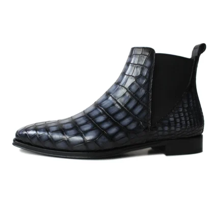 UNITYPUREMAX™ Genuine Crocodile Leather Men's Chelsea Boots - Handmade Waterproof Business, Leisture Durable, Comfortable, Breathable & Stylish 1