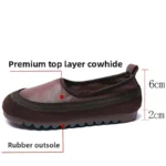 Women's Premium Cowhide Leather Soft-Sole Comfort Flats | Flexible Two-Tone Casual | UNITYPUREMAX™ 3
