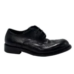 Men's Handmade Brogue Derby Shoes | Vintage Carved Black | UNITYPUREMAX™ 5