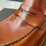 Men's Handmade Premium Cowhide Leather Penny Loafer Shoes | Fully Handcrafted | Black & Brown | UNITYPUREMAX™ 3