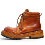 Women's Handmade 100% Genuine Horse Hip Leather Western Ankle Boots | Italian Thick Sole | UNITYPUREMAX™ 2