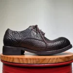 Men's Artisan-Crafted Premium Pebbled Cowhide Derby Shoes | Waterproof Business Casual | UNITYPUREMAX™ 6