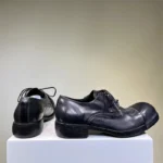 Men's Handmade Genuine Cowhide Leather Derby Shoes | Distressed Bulbous Toe Stud Sole | UNITYPUREMAX™ 5