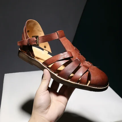 Men's Roman Gladiator Sandals | Handmade Leather | UNITYPUREMAX™ 1