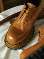 Men's Horsehide Derby Shoes | Manual Double Strand Suture | UNITYPUREMAX™ 3