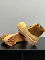 Men's Yellow & Brown Suede Leather Safety Boots | Handmade Platform | UNITYPUREMAX™ 3