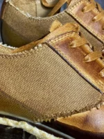 Men's Vintage Patchwork Derby Shoes | Handmade Leather | UNITYPUREMAX™ 4