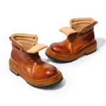 Women's Handmade 100% Genuine Horse Hip Leather Western Ankle Boots | Italian Thick Sole | UNITYPUREMAX™ 4