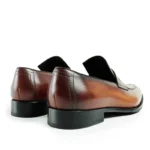 Men's Genuine Leather Penny Loafer Shoes | Striped Keeper Strap | UNITYPUREMAX™ 3