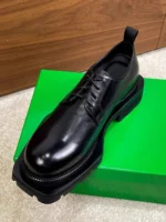 Men's Black Leather Derby Shoes | Bold Statement Sole | UNITYPUREMAX™ 1