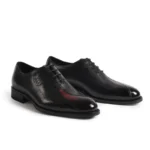 Men's Black Plain-Toe Oxford Shoes | Genuine Leather | UNITYPUREMAX™ 2
