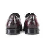 Men's 100% Genuine Burgundy Crocodile Skin Oxford Shoes | Waterproof Luxury | UNITYPUREMAX™ 2