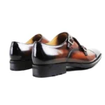 Men's Genuine Leather Monk Strap Shoes | Double Buckle | UNITYPUREMAX™ 4