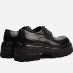 Men's Handmade 100% Genuine Horsehide Derby Shoes | 7cm Platform Height Increasing | UNITYPUREMAX™ 5
