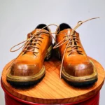 Men's Handmade 100% Genuine Horsehide Derby Shoes | Vintage Washed Distressed Thick Sole | UNITYPUREMAX™ 6