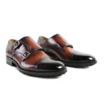 Men's Genuine Leather Monk Strap Shoes | Double Buckle | UNITYPUREMAX™ 3