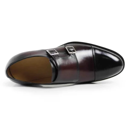 Men's Dark Brown Monk Strap Shoes | Double Buckle | UNITYPUREMAX™ 2