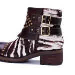 Women's Zebra Pony Hair Ankle Boots | Handmade Leather | UNITYPUREMAX™ 3