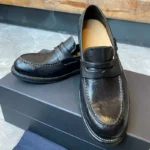 Men's Handmade Premium Cowhide Leather Penny Loafer Shoes | Fully Handcrafted | Black & Brown | UNITYPUREMAX™ 4