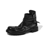 Men's Handmade 100% Genuine Horsehide Zip-Up Motorcycle Boots | British Retro Workwear | UNITYPUREMAX™ 6
