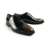 Men's Gold Brogue Oxford Shoes | Genuine Leather | UNITYPUREMAX™ 4