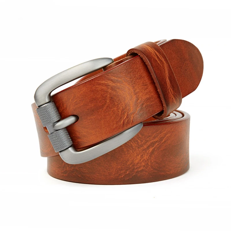 Men's Genuine Cowhide Leather Pin Buckle Belt | Vintage Burnished Casual Jeans Belt | UNITYPUREMAX™ 3 Men's Genuine Cowhide Leather Pin Buckle Belt | Vintage Burnished Casual Jeans Belt | UNITYPUREMAX™ 3