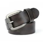 Men's Genuine Cowhide Leather Pin Buckle Belt | Vintage Burnished Casual Jeans Belt | UNITYPUREMAX™ 2