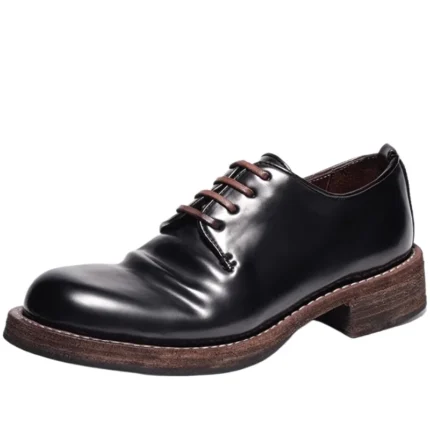 Men's Horse Hip Leather Derby Shoes | Hand-Sewn English Style | UNITYPUREMAX™ 1