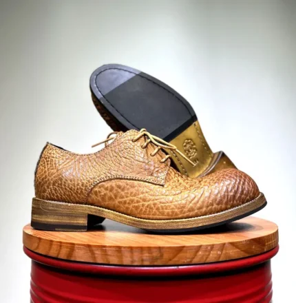 Men's Artisan-Crafted Premium Pebbled Cowhide Derby Shoes | Waterproof Business Casual | UNITYPUREMAXâ„¢ 2