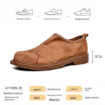 Men's Soft Goatskin Suede Loafers | British Slip-On Casual Shoes | Lightweight Breathable | UNITYPUREMAX™ 5