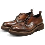 Men's Handmade Brogue Cap-Toe Oxford Shoes | Retro Casual Business | UNITYPUREMAX™ 10