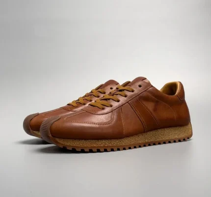 Men's Brown Casual Lace-Up Sneaker | Vintage Leather | UNITYPUREMAX™
