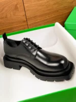 Men's Black Leather Derby Shoes | Bold Statement Sole | UNITYPUREMAX™ 4